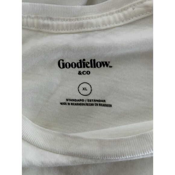 Good Fellow Mens XL White Crew Neck Comfortable Soft Standard Cotton Short - Picture 2 of 5